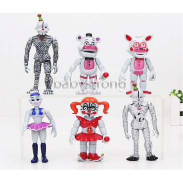 Колекція 5 ночей з Фредді 6 шт. Фігурки 13 СМ Фнаф Аніматроніки Fnaf іграшки