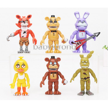 Колекція 5 ночей з Фредді 6 шт. Фігурки 11 СМ Фнаф Аніматроніки Fnaf іграшки