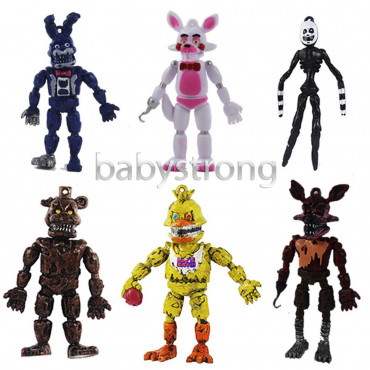 Колекція 5 ночей з Фредді 6 шт. Фігурки 10 СМ Фнаф Аніматроніки Fnaf